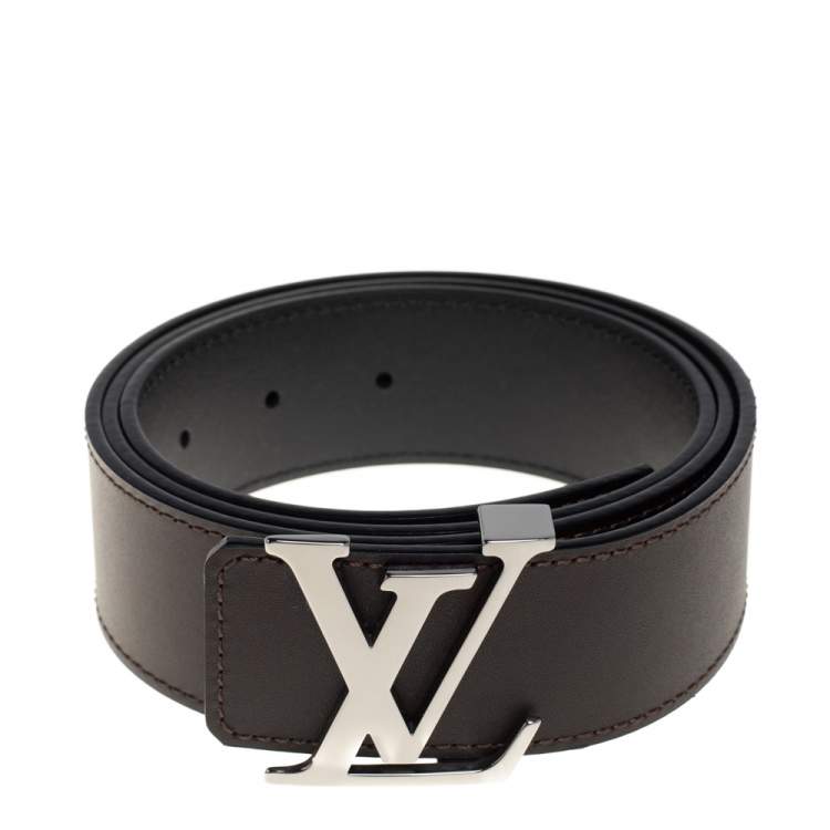 Louis Vuitton Brown Leather LV Initiales Belt 95 CM Louis Vuitton