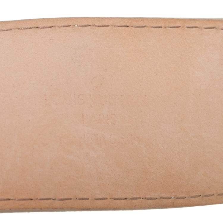 مملوكة مسبقًا Louis Vuitton Damier Azur Canvas LV Initiales Belt 90CM