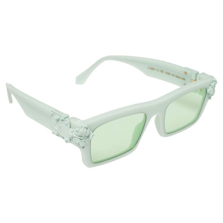 Louis Vuitton Green Tone/ Green Square Montgomery Sunglasses Louis Vuitton  | The Luxury Closet