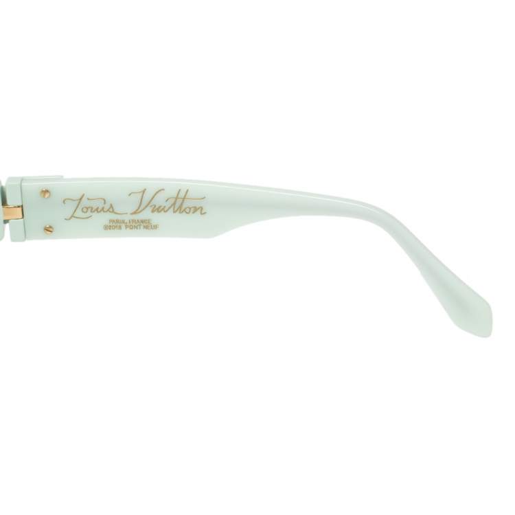 Pre Owned Louis Vuitton Green Tone/ Green Square Montgomery Sunglasses
