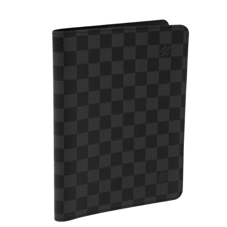 Pre Owned Louis Vuitton Damier Graphite Canvas Agenda Cover