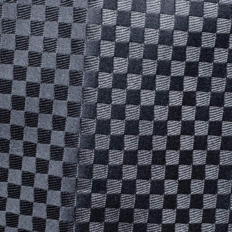 Pre Owned Louis Vuitton Grey Micro Damier Silk Tie