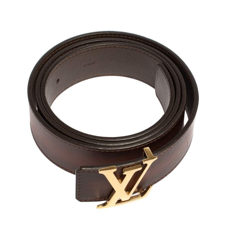 مملوكة مسبقًا Louis Vuitton Ombre Leather Belt 95CM