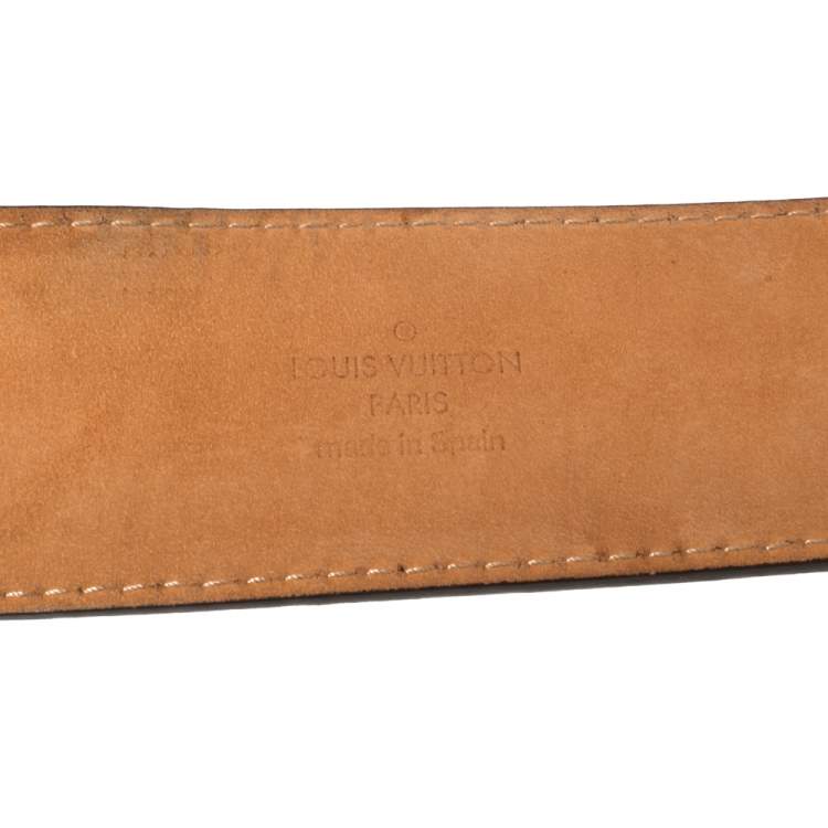 Pre Owned Louis Vuitton Monogram Canvas Initiales Belt 85CM