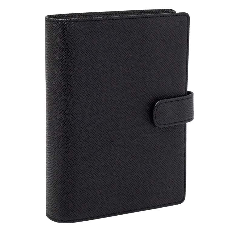 Pre Owned Louis Vuitton Taiga Leather Medium Ring Agenda Cover
