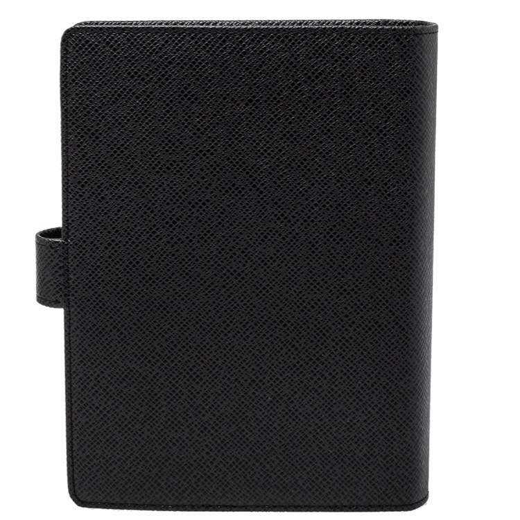 Pre Owned Louis Vuitton Taiga Leather Medium Ring Agenda Cover