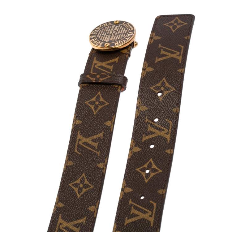 Pre Owned Louis Vuitton Monogram Canvas Trunks & Bags Belt 100 CM