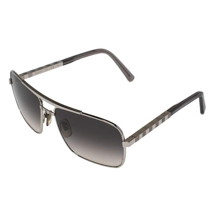 Pre Owned Louis Vuitton Black/Silver Z0260U Attitude Gradient Aviator Sunglasses
