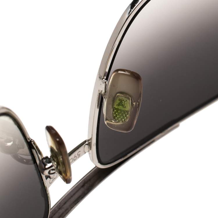 Pre Owned Louis Vuitton Black/Silver Z0260U Attitude Gradient Aviator Sunglasses