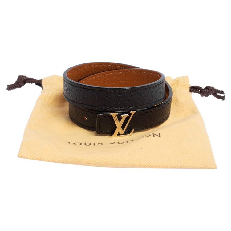 Pre Owned Louis Vuitton Bicolor LV Initials Reversible Bracelet