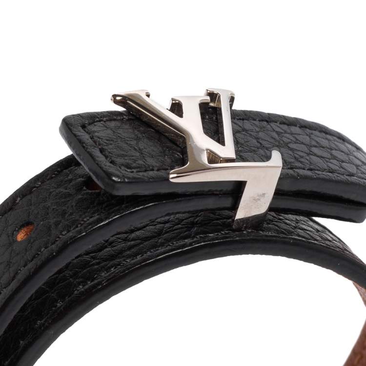 Pre Owned Louis Vuitton Bicolor LV Initials Reversible Bracelet