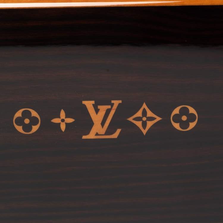 Pre Owned Louis Vuitton Brown Mahogany Wood Travel Cigar Case