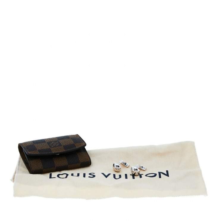 مملوكة مسبقًا Louis Vuitton Sterling Silver Round Cufflinks