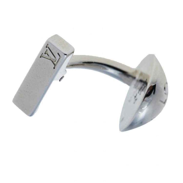 مملوكة مسبقًا Louis Vuitton Sterling Silver Round Cufflinks