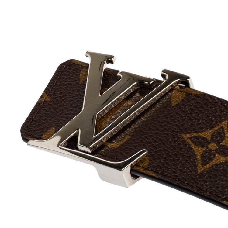 Pre Owned Louis Vuitton Monogram Canvas LV Initiales Belt 90 CM