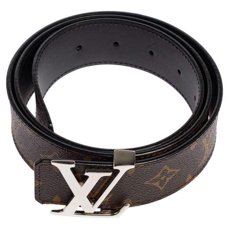 Pre Owned Louis Vuitton Monogram Canvas LV Initiales Belt 90 CM