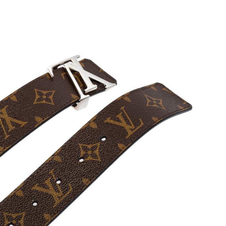 Pre Owned Louis Vuitton Monogram Canvas LV Initiales Belt 90 CM