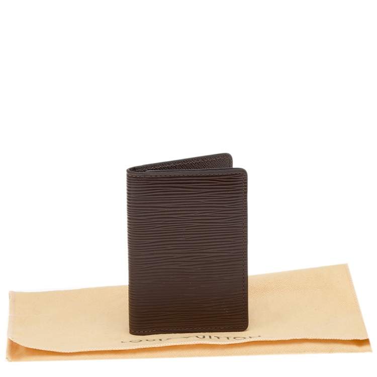 Pre Owned Louis Vuitton Brown Epi Leather Pocket Organiser