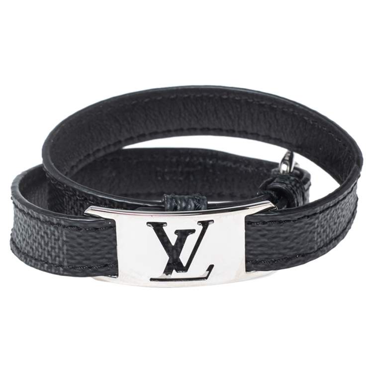 Louis Vuitton Diamer Canvas Leather Sign it Bracelet Louis Vuitton | The  Luxury Closet
