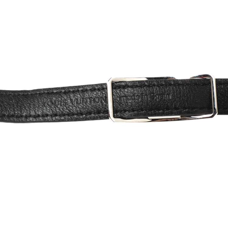 Pre Owned Louis Vuitton Diamer Canvas Leather Sign it Bracelet