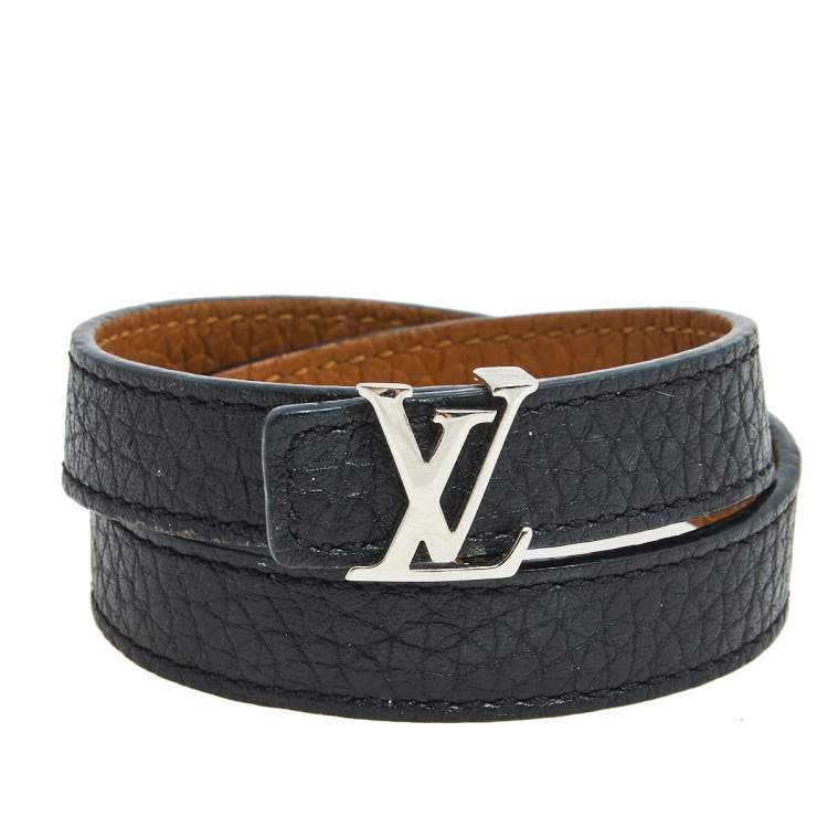 Louis Vuitton LV Initiales Reversible Bracelet - Black, Silver