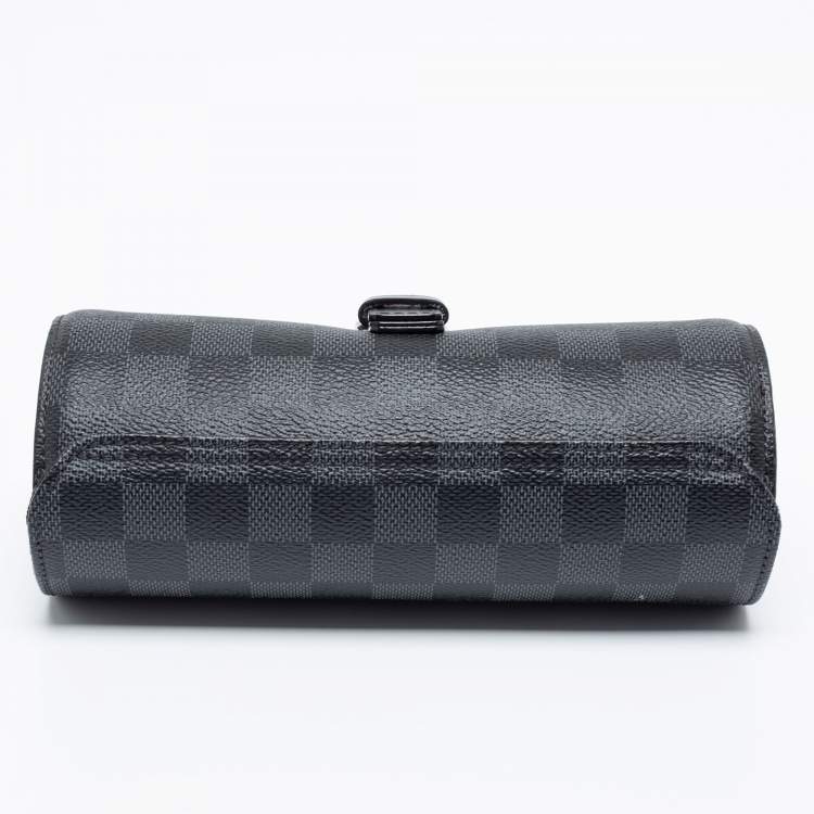 Pre Owned Louis Vuitton Damier Graphite Canvas Watch Case