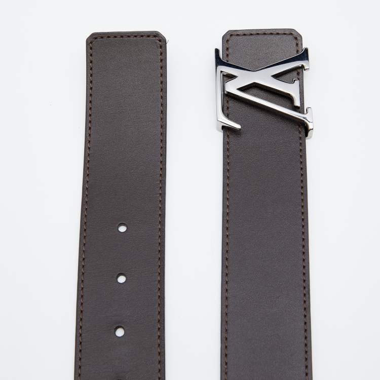 Louis Vuitton - LV Initials 30mm Reversible Belt - Monogram Canvas - Brown - Size: 90 cm - Luxury