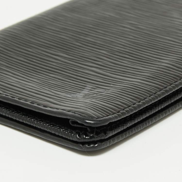 Pre Owned Louis Vuitton Black Epi Leather Checkbook Wallet