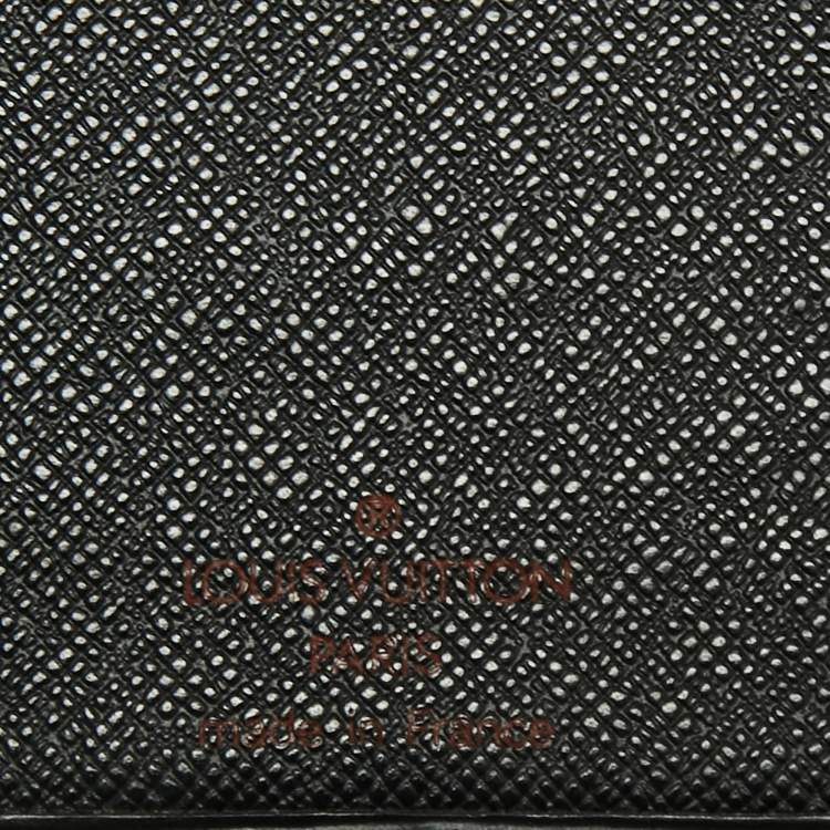 Pre Owned Louis Vuitton Black Epi Leather Checkbook Wallet