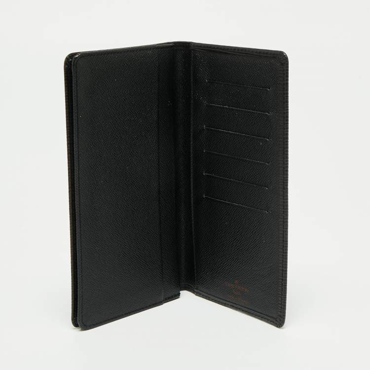 Pre Owned Louis Vuitton Black Epi Leather Checkbook Wallet