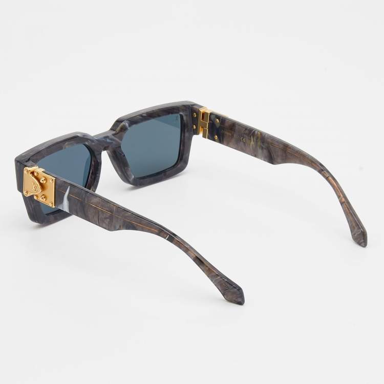 LOUIS VUITTON Z1086E Sunglasses 58-15 145 Gunmetal Gray Black Made in Italy  199