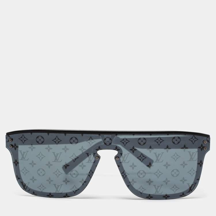 Louis Vuitton Black Monogram LV Waimea Shield Sunglasses Louis