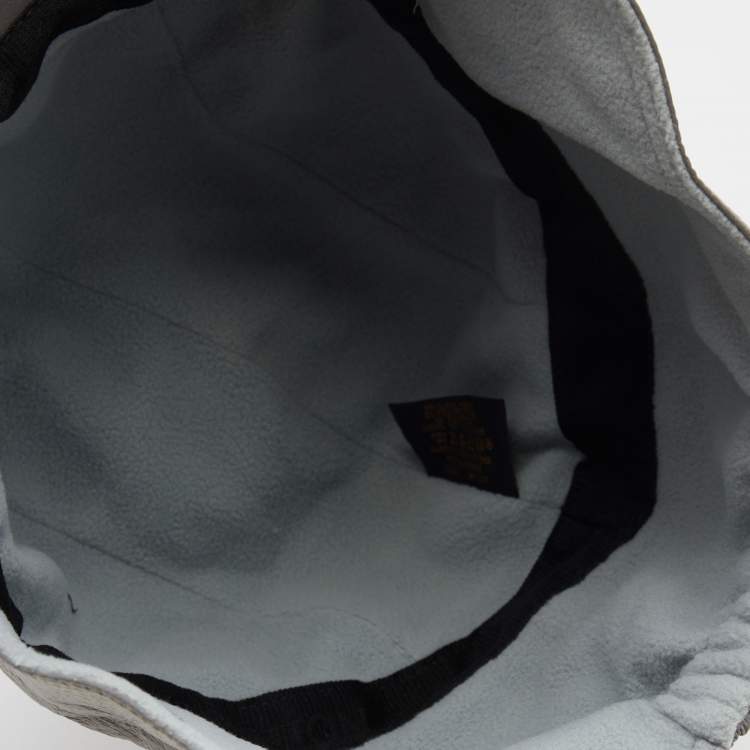 Pre Owned Louis Vuitton Grey Shimmer Coated Space Mission Cap