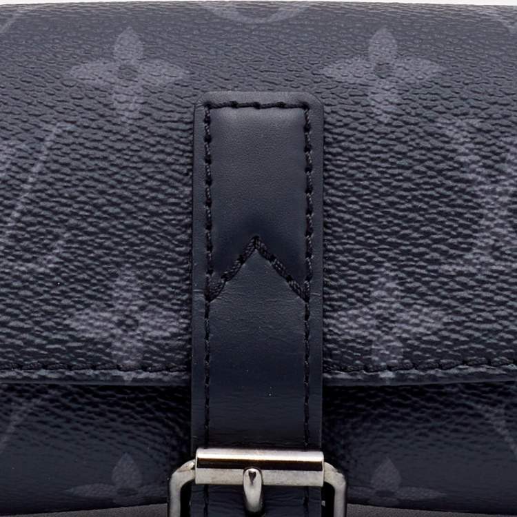 Pre Owned Louis Vuitton Monogram Eclipse Canvas 3 Watch case