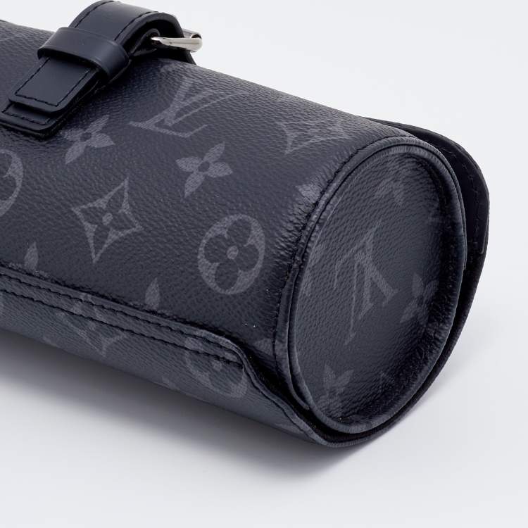 Pre Owned Louis Vuitton Monogram Eclipse Canvas 3 Watch case