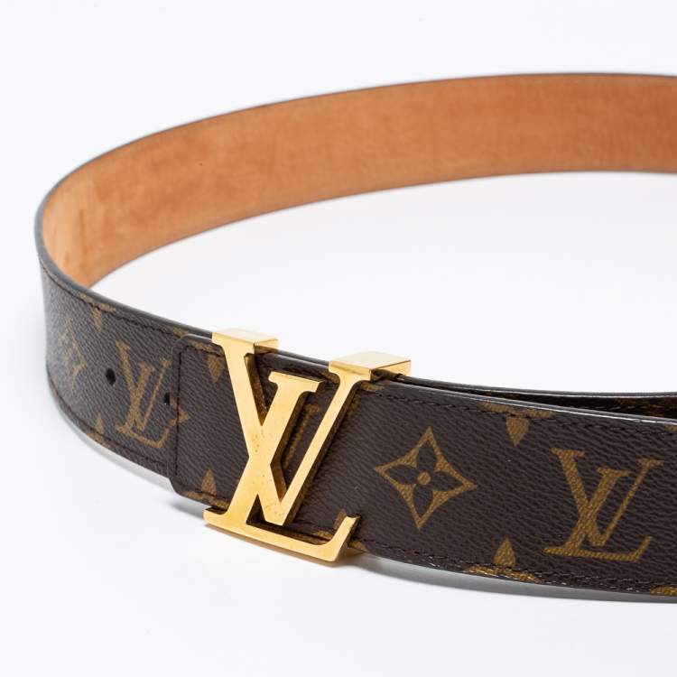 Pre Owned Louis Vuitton Monogram Canvas LV Initiales Belt 110 CM