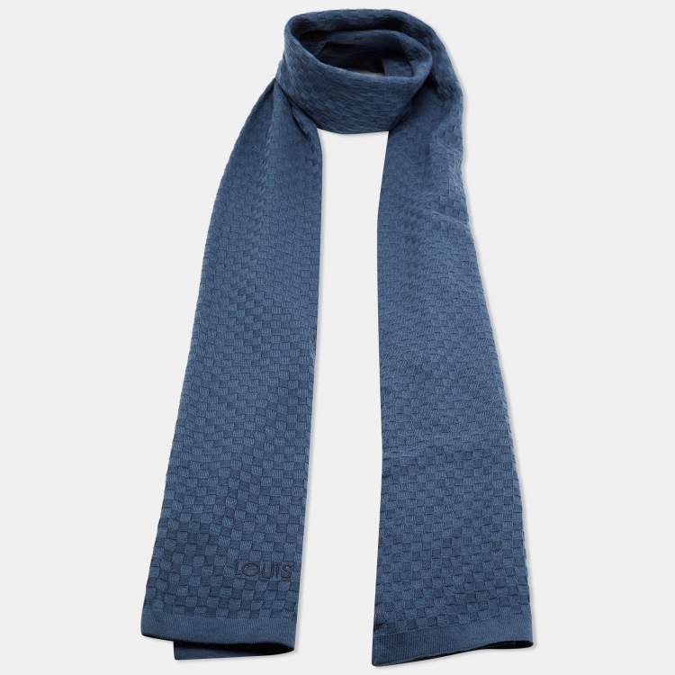 Louis Vuitton Cashmere Damier Scarf Cashmere Scarf - Grey Scarves