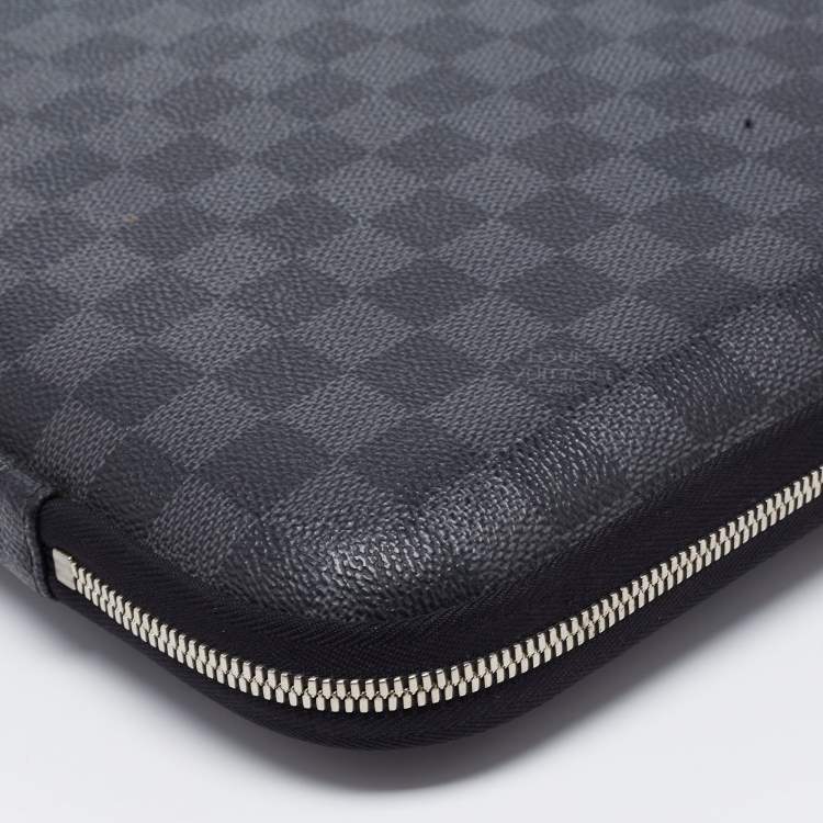 Pre Owned Louis Vuitton Damier Graphite Canvas 15" Laptop Sleeve