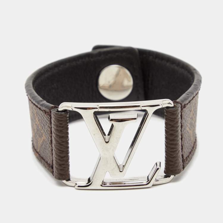 Louis Vuitton Brown Monogram Hockenheim Bracelet 19 Louis Vuitton | The ...