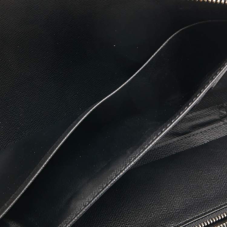 Pre Owned Louis Vuitton Black Taiga Leather Atoll Travel Organizer