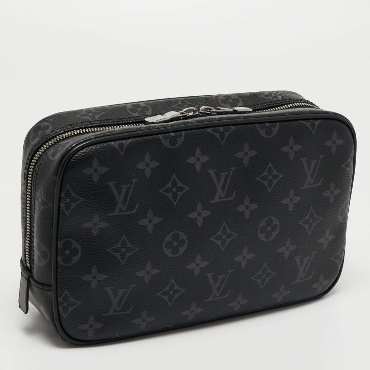 Pre Owned Louis Vuitton Monogram Eclipse Canvas PM Toiletry Pouch 