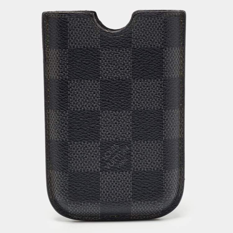 black and grey checkered louis vuitton phone case