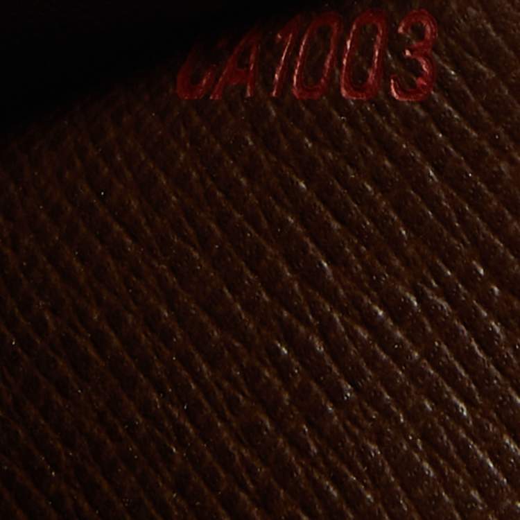 Pre Owned Louis Vuitton Damier Ebene Canvas Passport Cover