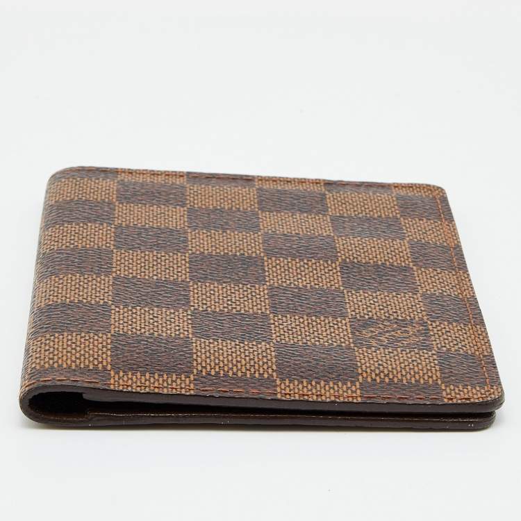 Pre Owned Louis Vuitton Damier Ebene Canvas Passport Cover