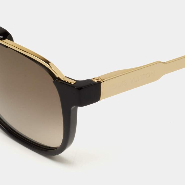 louis-vuitton sunglasses men mascot black and gold