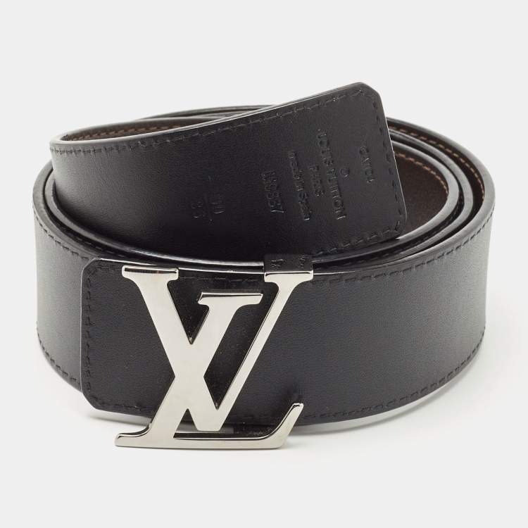 Louis Vuitton Black/Brown Leather Reversible Initiales Belt 90CM Louis  Vuitton | The Luxury Closet