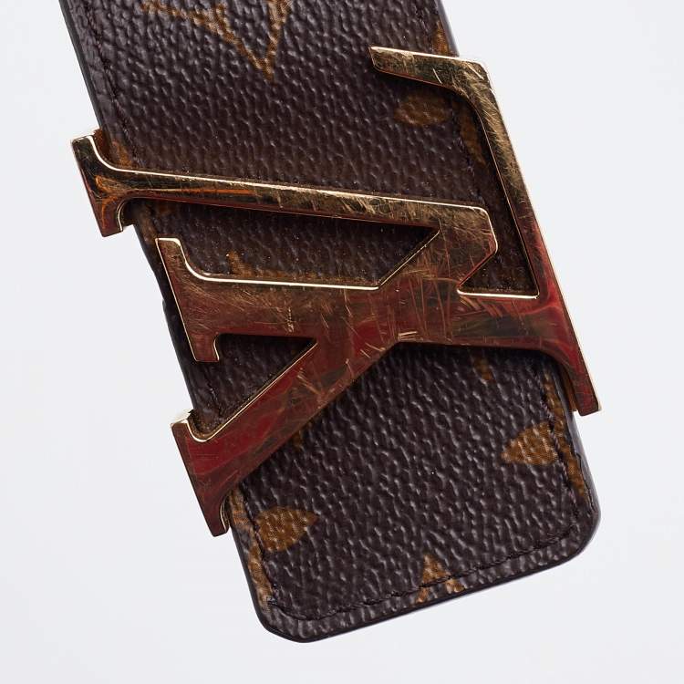 Pre Owned Louis Vuitton Monogram Canvas LV Initiales Belt 100CM