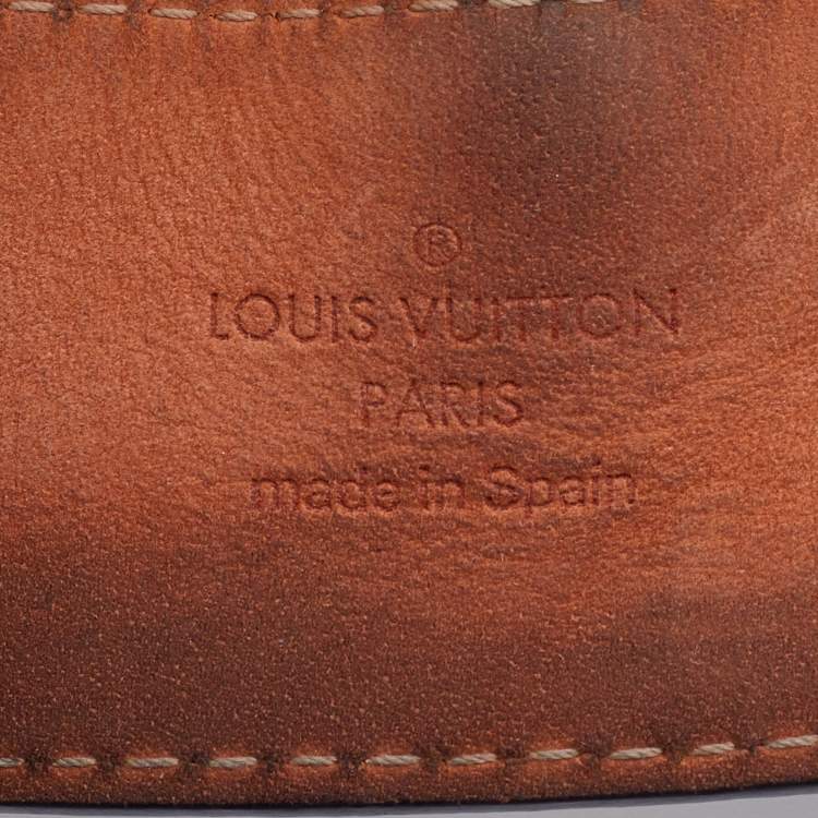 Pre Owned Louis Vuitton Monogram Canvas LV Initiales Belt 100CM