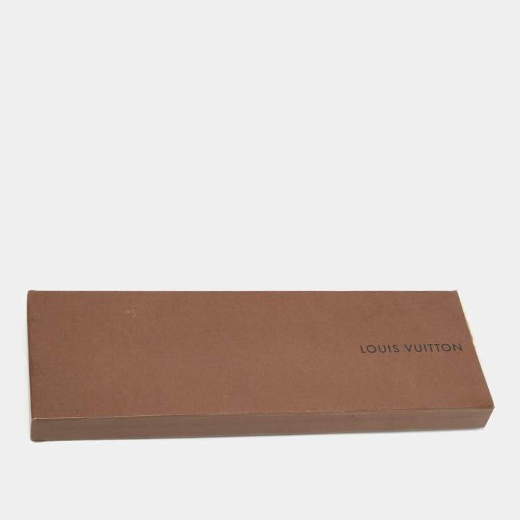 Pre Owned Louis Vuitton Multicolor Diagonal Striped Logo Silk Tie