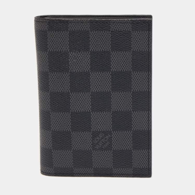 Pre Owned Louis Vuitton Damier Graphite Canvas Passport Cover